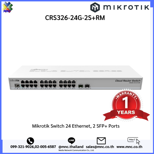 MikroTik CRS312-4C+8XG-RM 8-Port RJ45 4-SFP+ 10GbE Switch