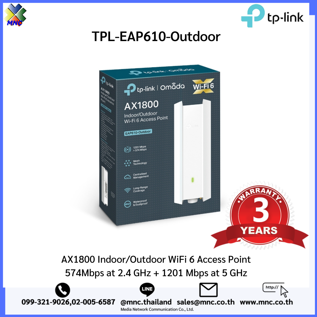 EAP610-Outdoor, AX1800 Indoor/Outdoor WiFi 6 Access Point