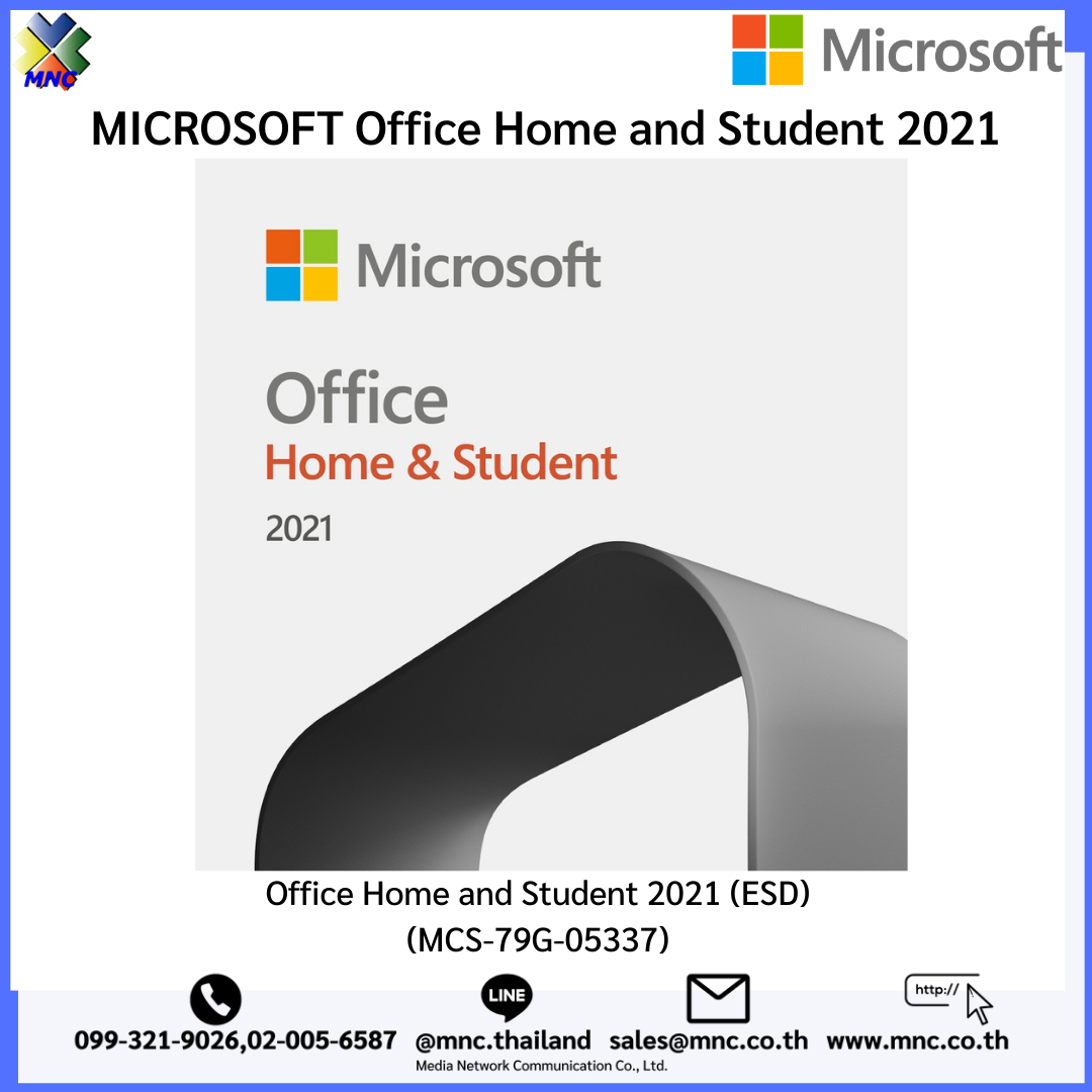 MCS79G05337, Microsoft Office Home and Student 2021 All Lng APAC EM